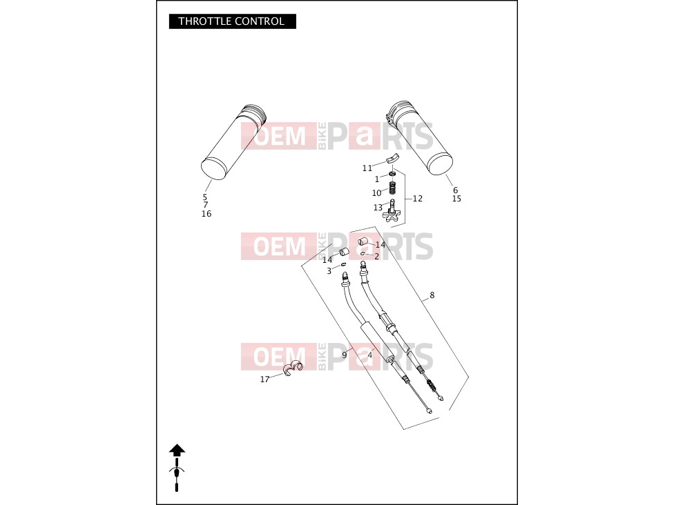 Harley-Davidson 2012 DYNA DYNA SWITCHBACK  - FLD 103 THROTTLE CONTROL