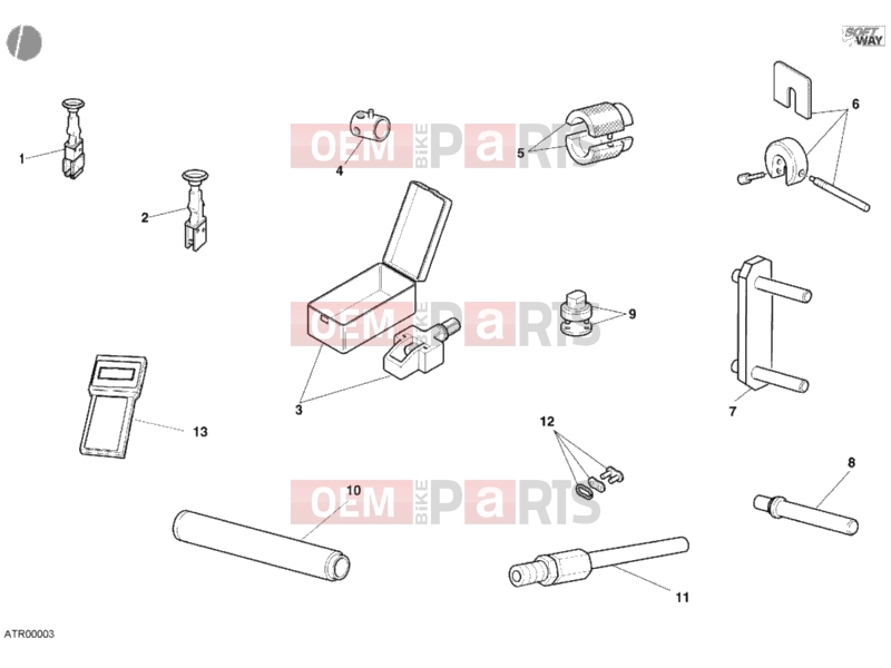 DUCATI 2001 Sporttouring ST4 S WORKSHOP SERVICE TOOLS, FRAME » FRAME