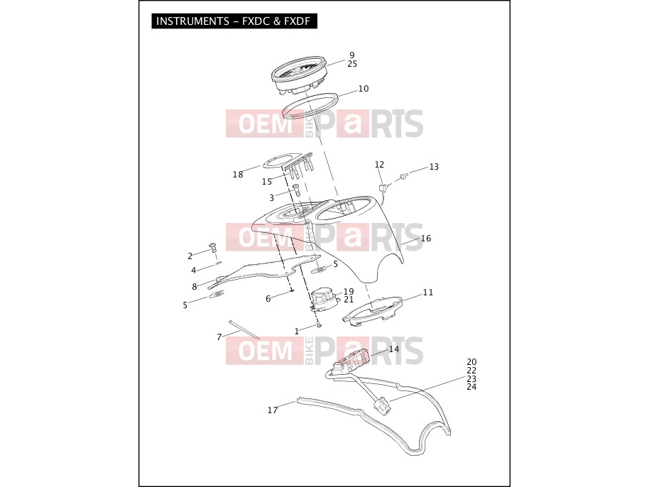Harley-Davidson 2010 DYNA DYNA SUPER GLIDE  - FXD INSTRUMENTS - FXDC & FXDF