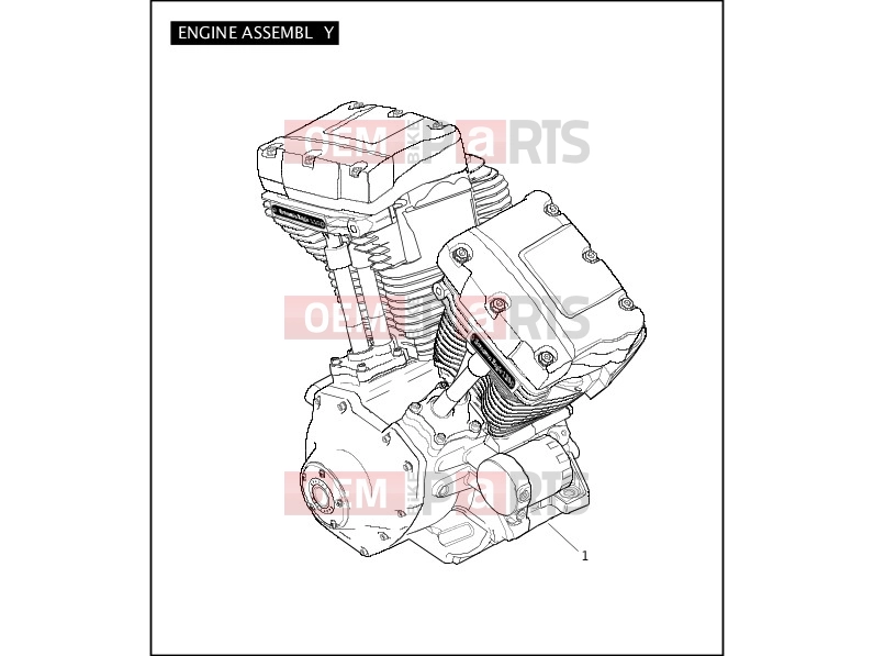 Harley-Davidson 2008 CVO/CUSTOM CVO DYNA  - FXDSE2 ENGINE ASSEMBLY