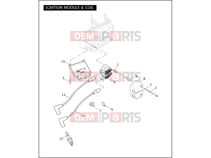 Harley-Davidson 2007 DYNA DYNA SUPER GLIDE  - FXD IGNITION MODULE & COIL