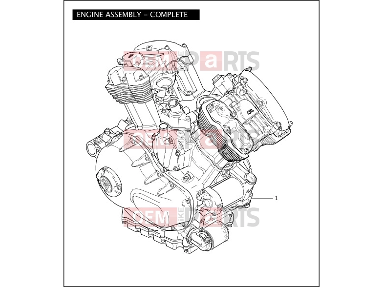 Harley-Davidson 2007 VRSC VRSCD NIGHT ROD  - VRSCD 105 ENGINE ASSEMBLY - COMPLETE