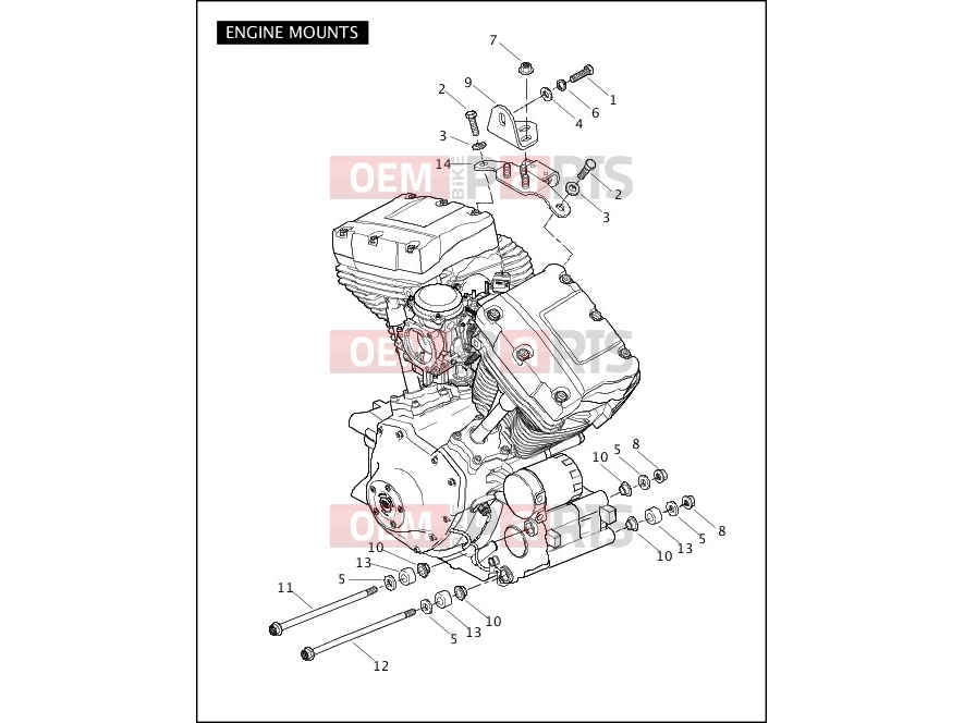Harley-Davidson 2006 SOFTAIL SOFTAIL DEUCE  - FXSTD ENGINE MOUNTS