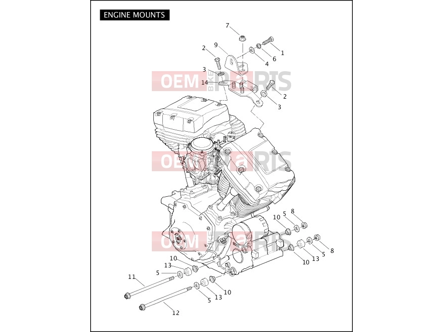 Harley-Davidson 2005 SOFTAIL FAT BOY  - FLSTF ENGINE MOUNTS