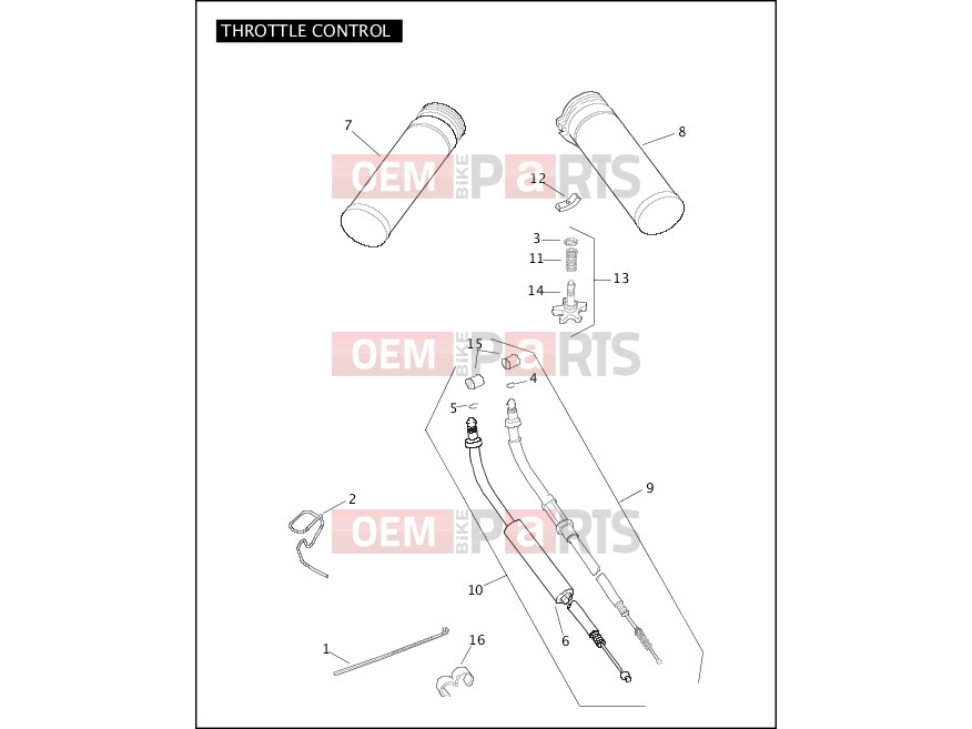Harley-Davidson 2005 SOFTAIL SOFTAIL DEUCE  - FXSTDI THROTTLE CONTROL