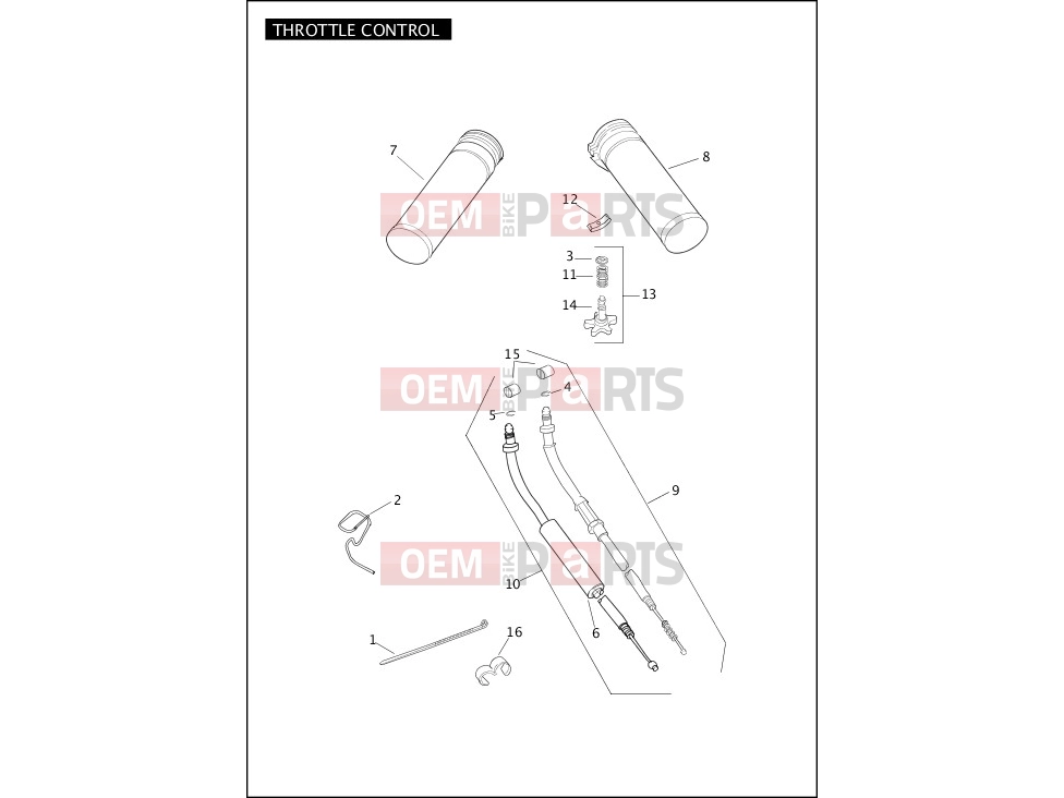 Harley-Davidson 2004 SOFTAIL NIGHT TRAIN  - FXSTB THROTTLE CONTROL