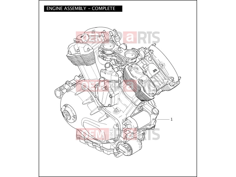 Harley-Davidson 2004 VRSC VRSCA V-ROD  - VRSCA ENGINE ASSEMBLY - COMPLETE