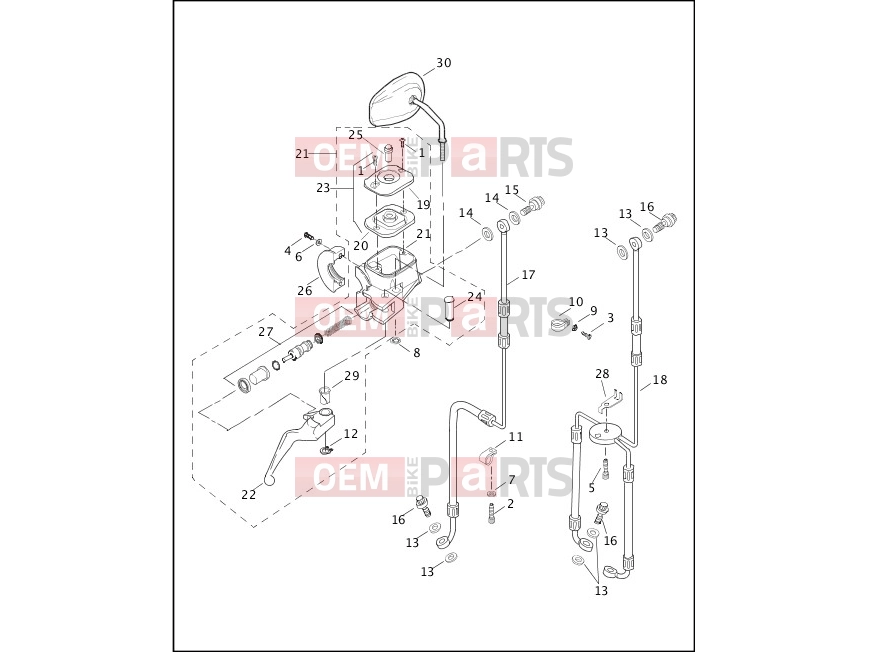 Harley-Davidson 2003 DYNA DYNA SUPER GLIDE  - FXD FRONT BRAKE CONTROL