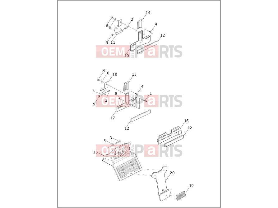 Harley-Davidson 2003 SOFTAIL SOFTAIL DEUCE  - FXSTD LICENSE PLATE BRACKETS