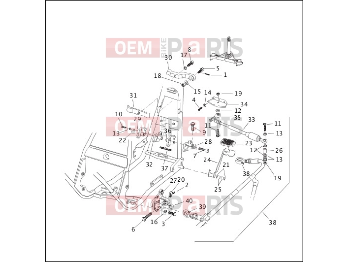 Harley-Davidson 2003 TOURING ELECTRA GLIDE STANDARD  - FLHT SIDECAR CONNECTION KIT