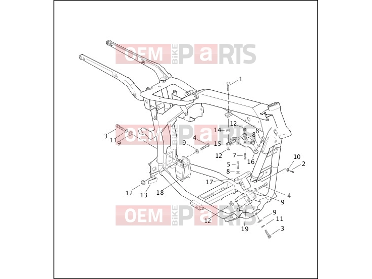 Harley-Davidson 2000 DYNA DYNA SUPER GLIDE  - FXD ENGINE MOUNTS & STABILIZER LINK