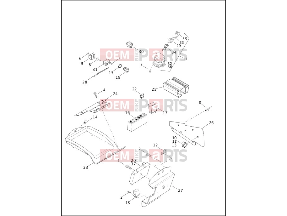 Harley-Davidson 2000 SOFTAIL SOFTAIL DEUCE  - FXSTD SWITCHES & CIRCUIT BREAKERS