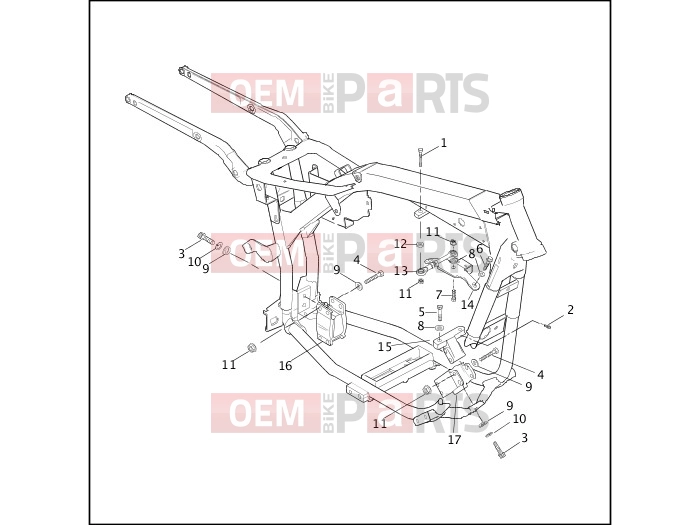 Harley-Davidson 1999 DYNA DYNA SUPER GLIDE  - FXD ENGINE MOUNTS & STABILIZER LINK