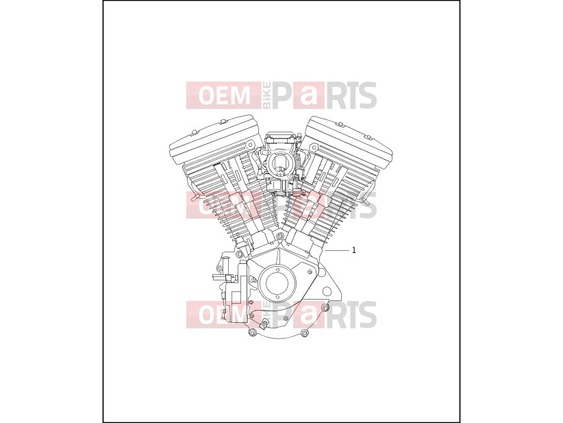Harley-Davidson 1999 SOFTAIL NIGHT TRAIN  - FXSTB ENGINE ASSEMBLY - COMPLETE