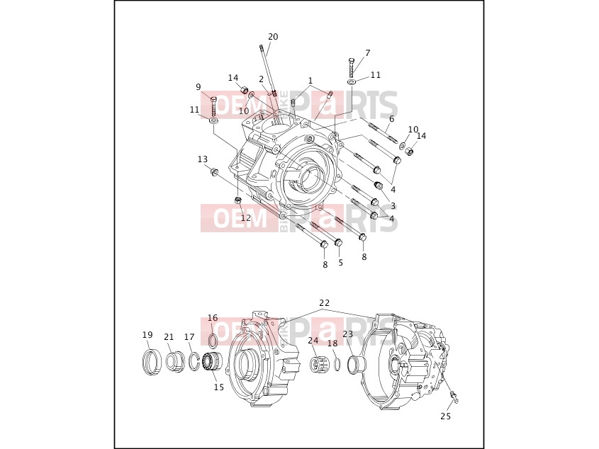 Harley-Davidson 1998 SOFTAIL SOFTAIL CUSTOM  - FXSTC CRANKCASE