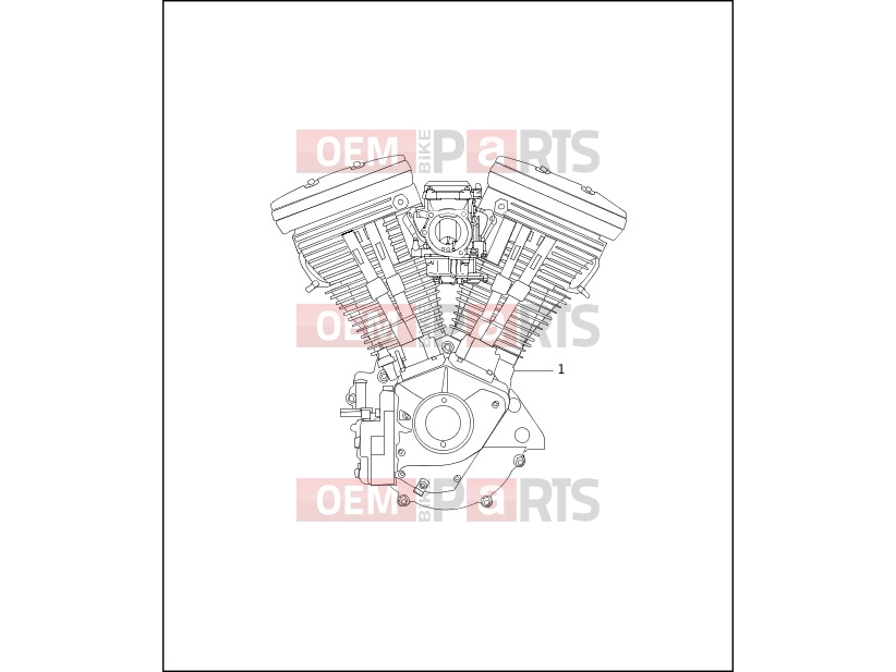 Harley-Davidson 1997 SOFTAIL SOFTAIL CUSTOM  - FXSTC ENGINE ASSEMBLY - COMPLETE