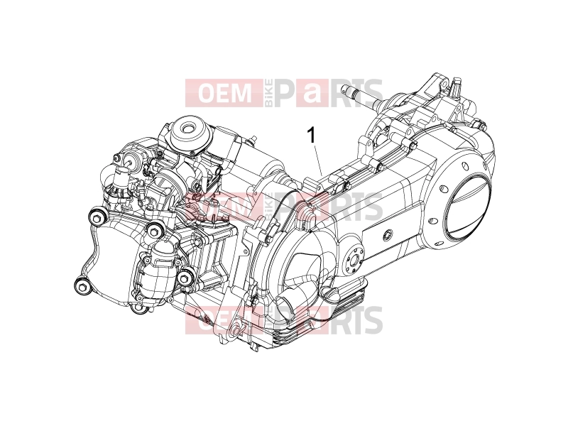 PIAGGIO Fly 150 (LBMM57) Engine » Engine, assembly