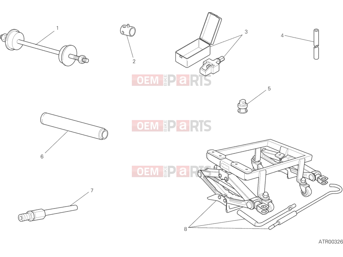DUCATI 2016 Scrambler Icon WORKSHOP SERVICE TOOLS, FRAME