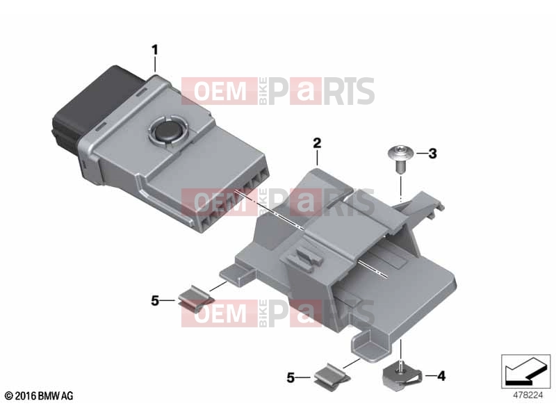 BMW Motorrad BMW 2022 R models R nineT Pure A2 (0M91) 61 | Basic module 