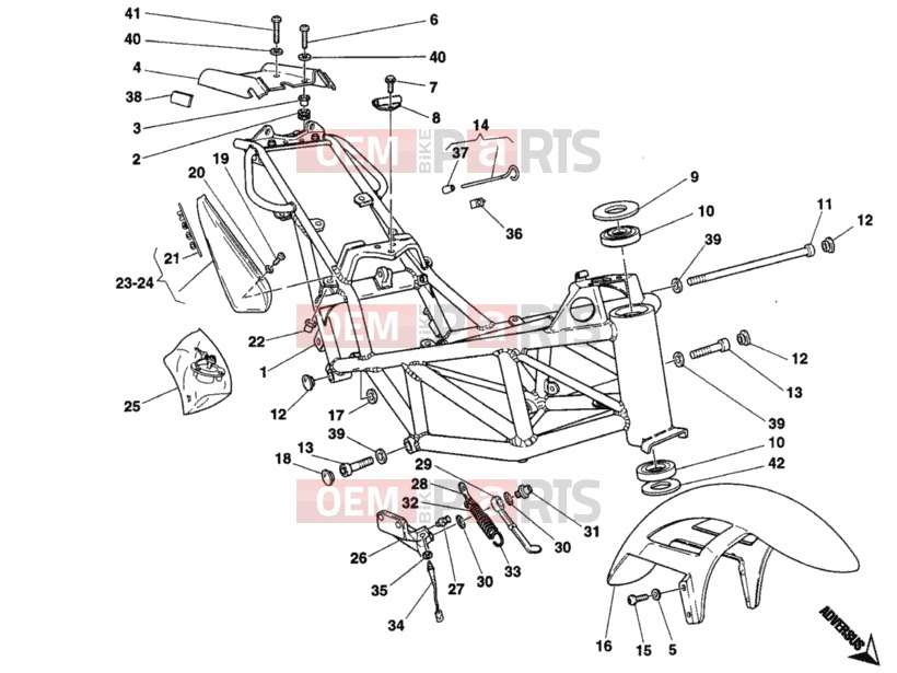 DUCATI 1998 Monster 600 FRAME » FRAME