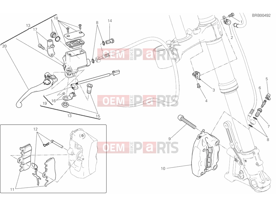 DUCATI 2017 Scrambler Icon FRONT BRAKE SYSTEM