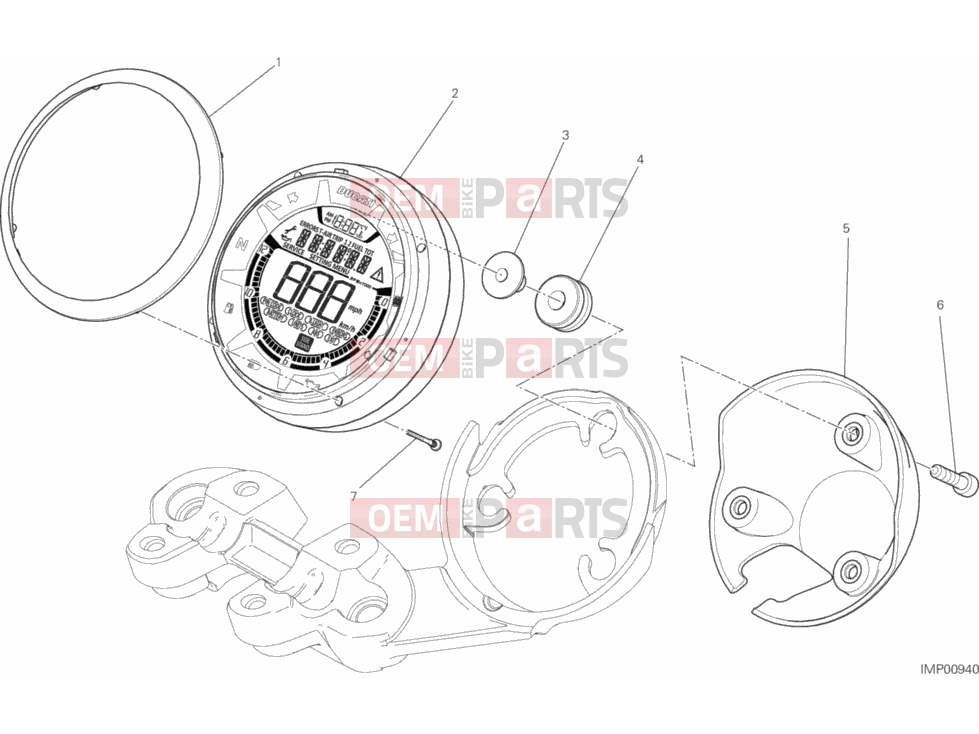 DUCATI 2017 Scrambler Icon INSTRUMENT PANEL