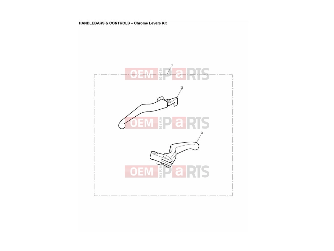 Triumph 2013 THUNDERBIRD Chrome Levers Kit