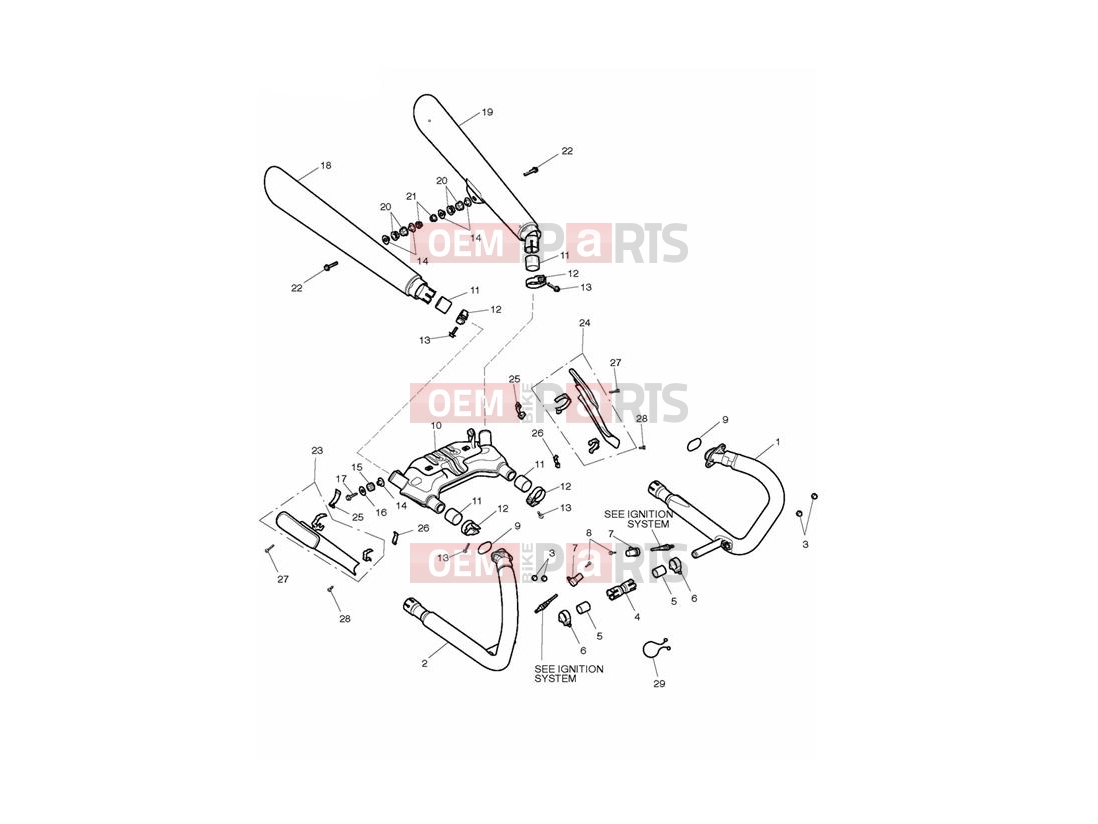 Triumph 2013 THUNDERBIRD Exhaust System
