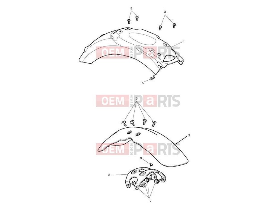 Triumph 2015 SCRAMBLER EFI Mudguards