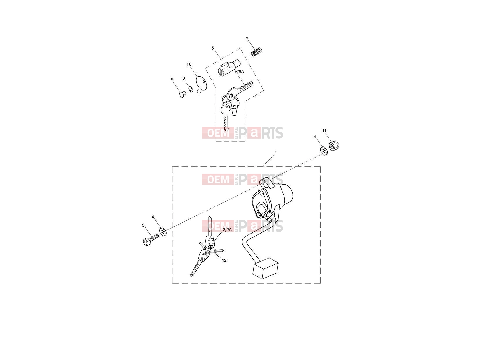 Triumph 2015 SCRAMBLER EFI Ignition Switch & Steering Lock