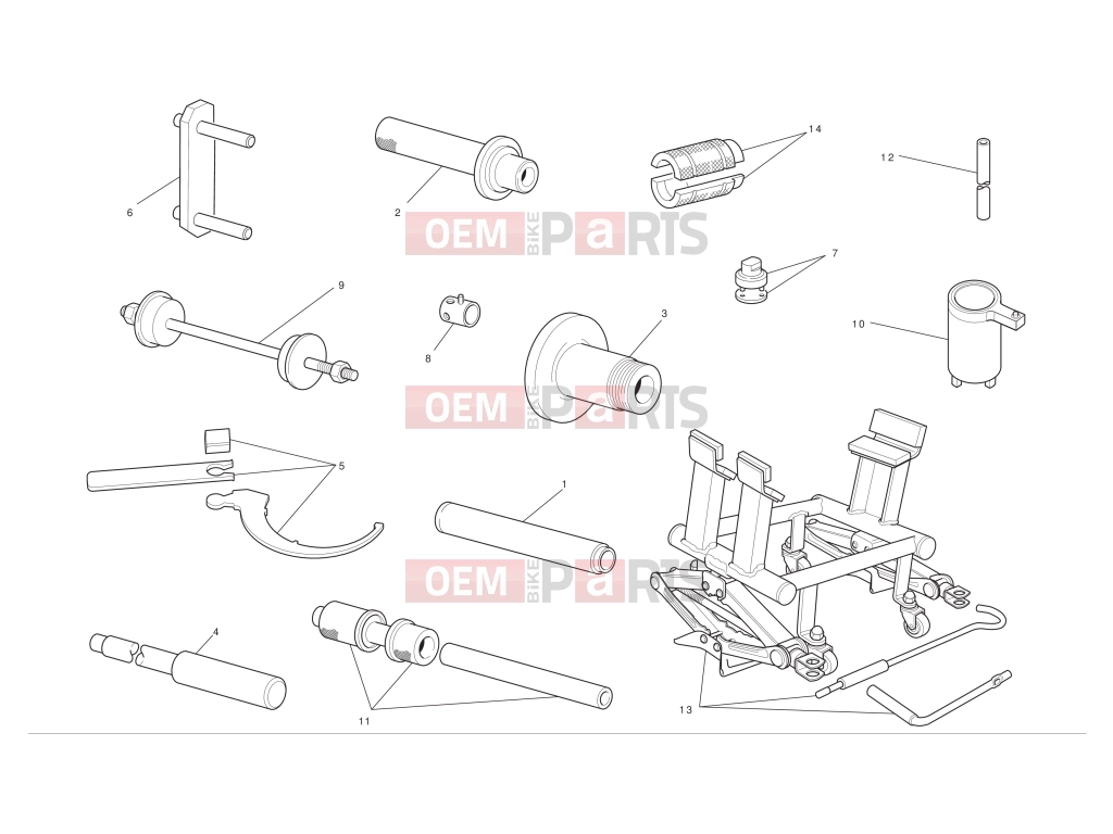 DUCATI 2012 Diavel Chromo Workshop service tools 2