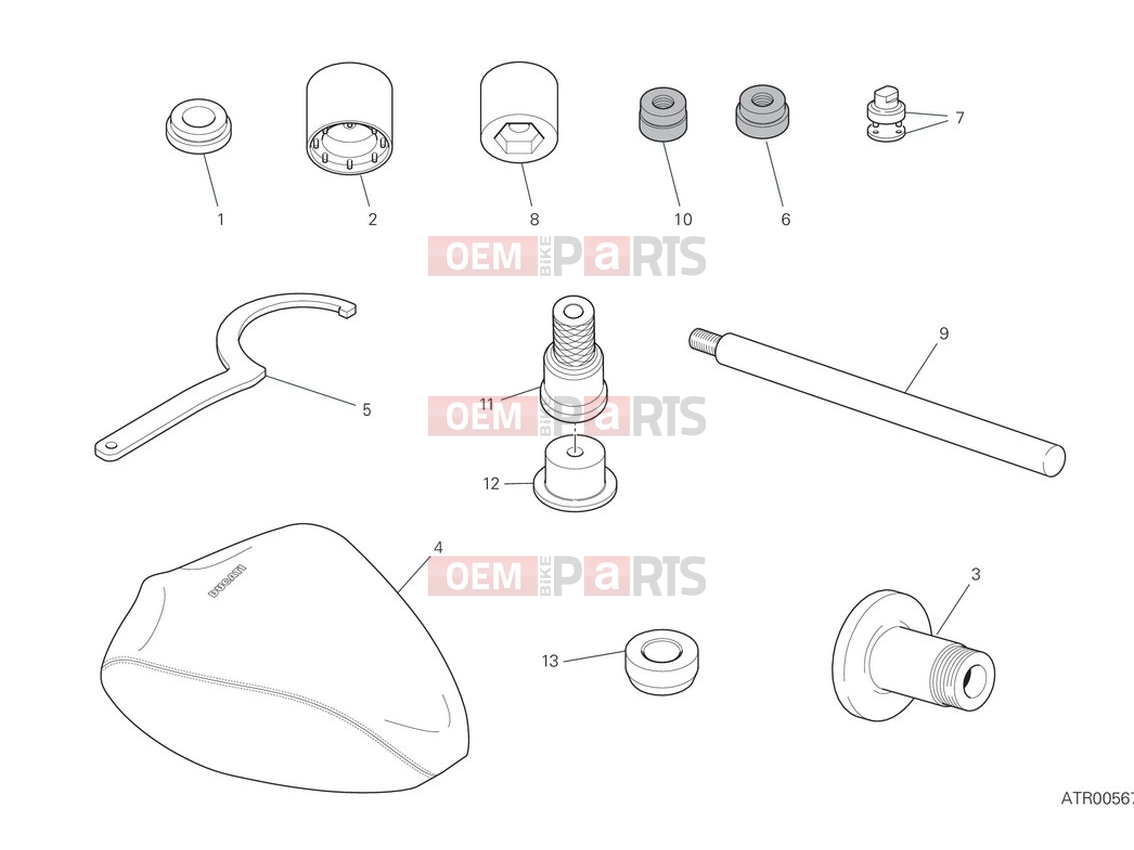 DUCATI 2024 Panigale V4 R Workshop service tools (frame)