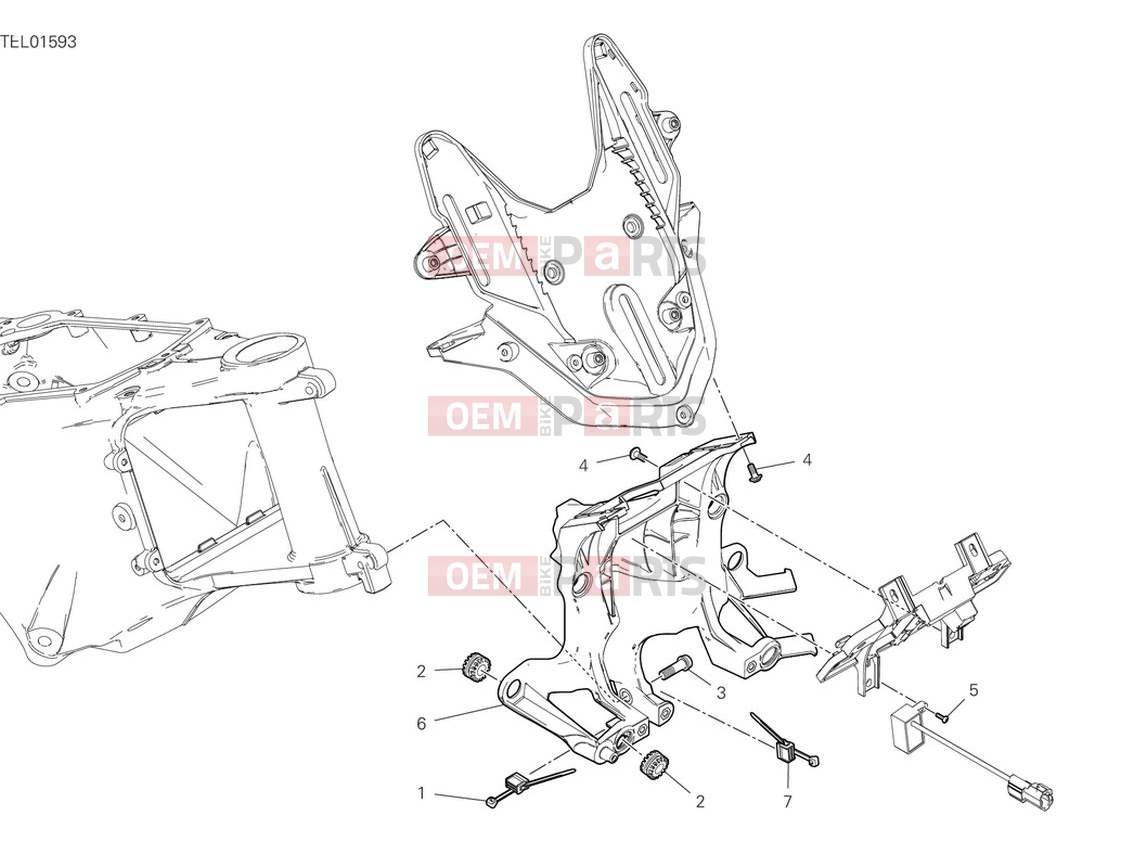 DUCATI 2024 Multistrada V4 Front subframe