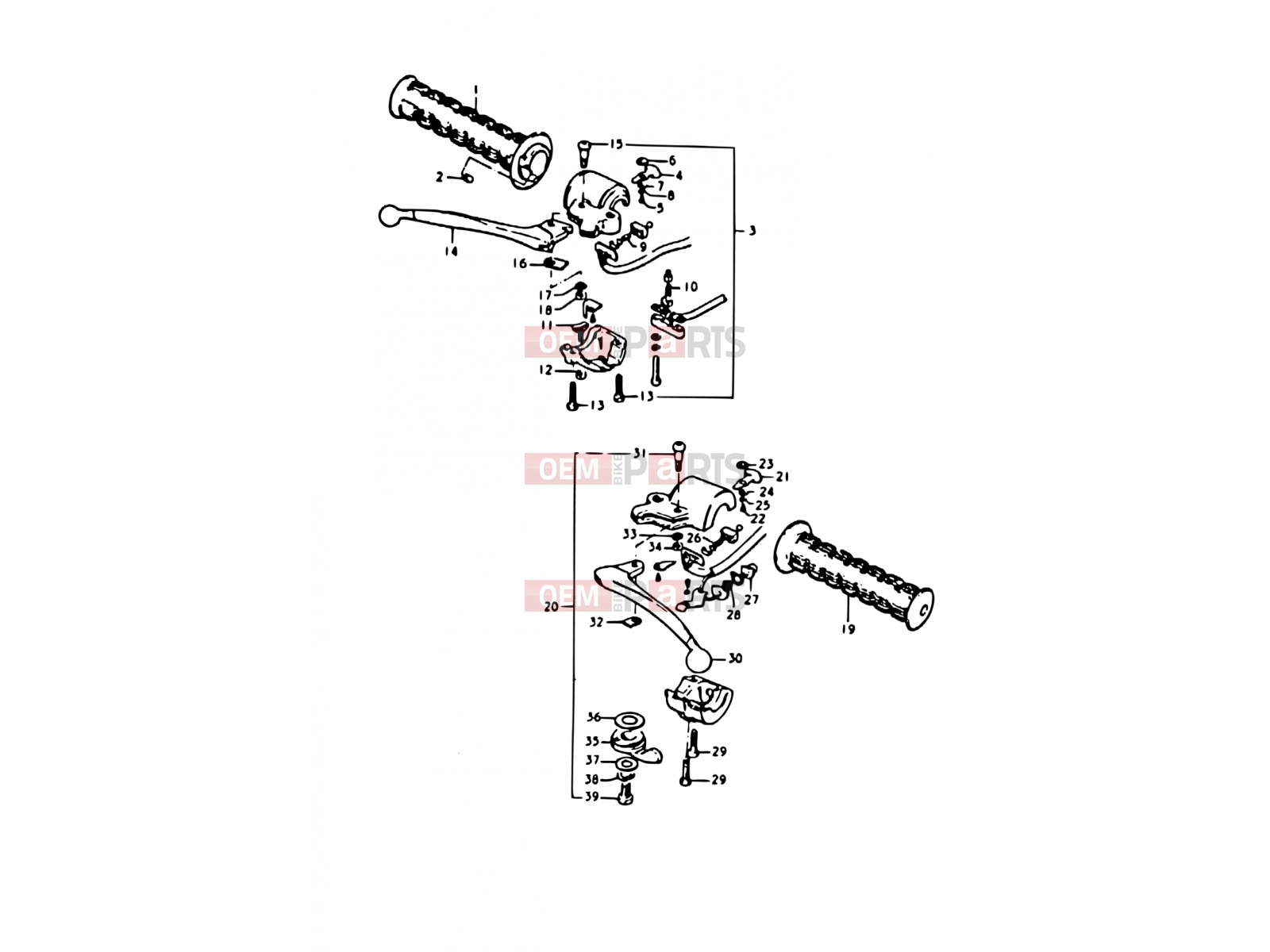 40 - HANDLE SWITCH - Suzuki A100 K (1989)