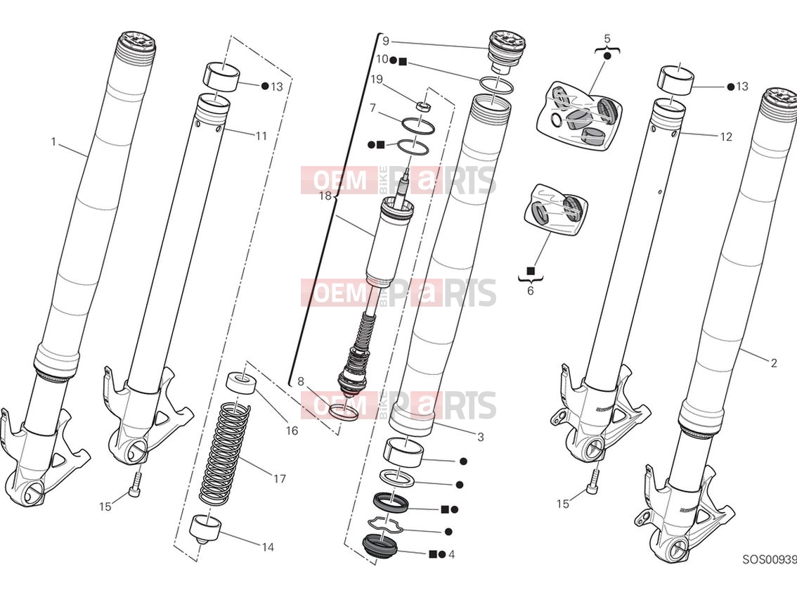 DUCATI 2024 Panigale V4 Front fork