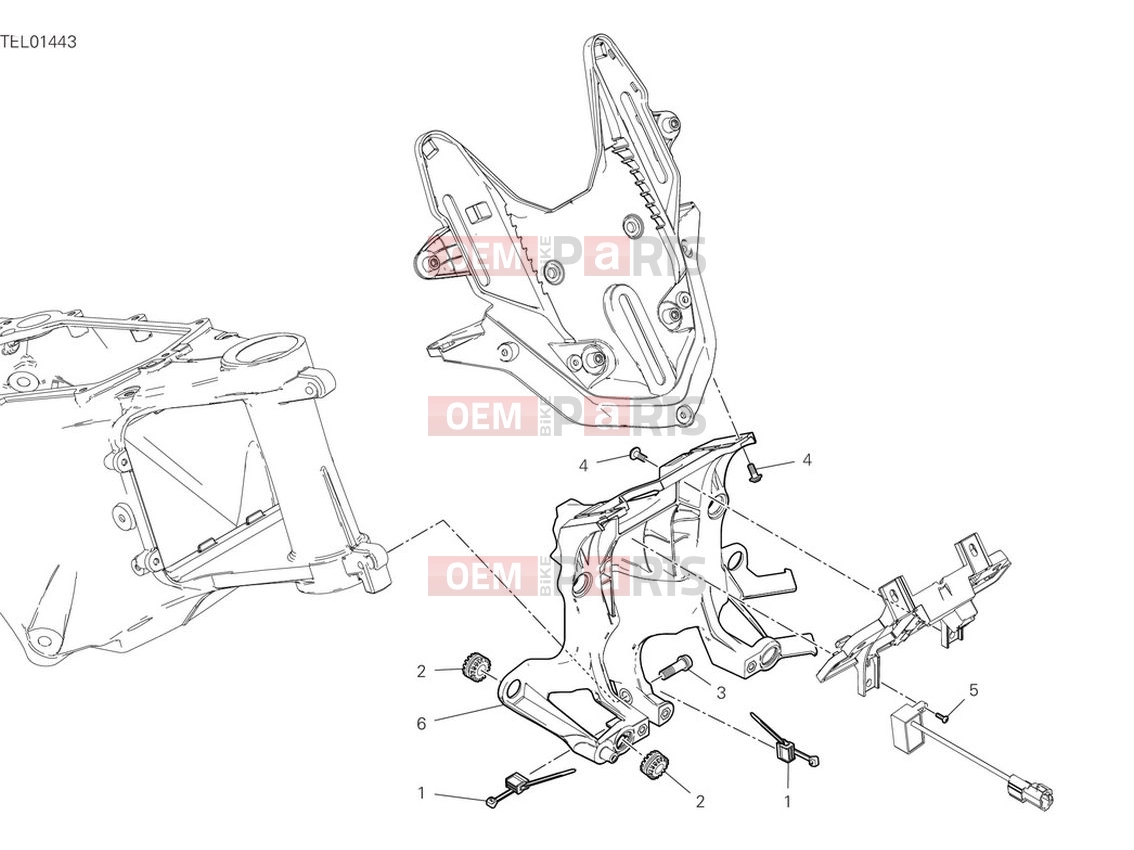 DUCATI 2022 Multistrada V4 S Front Subframe