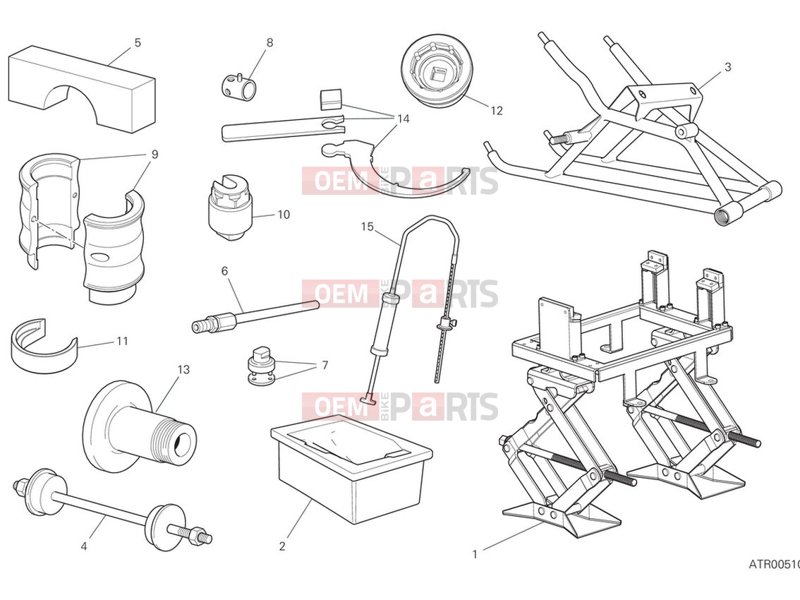 DUCATI 2024 Panigale V2 Workshop service tools (frame)