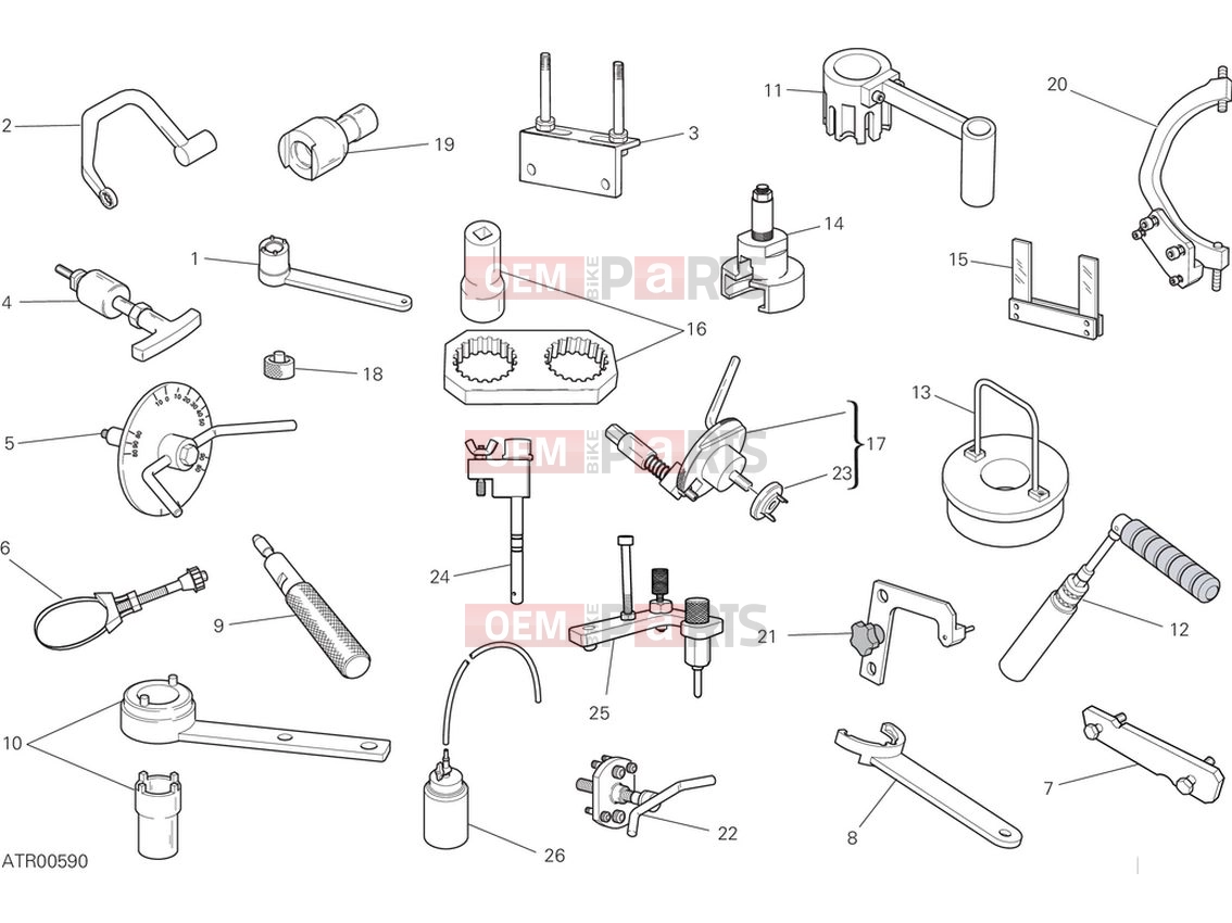 DUCATI 2024 Monster Workshop service tools (engine)