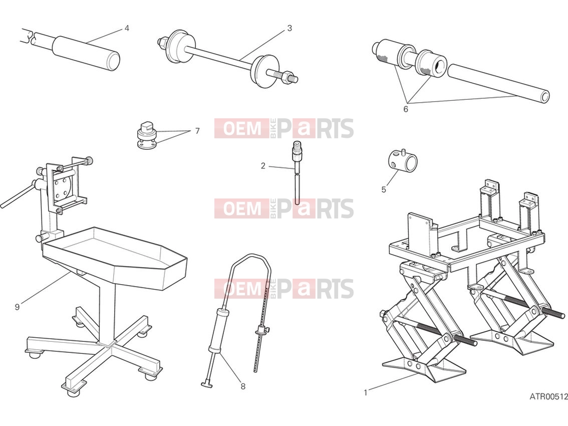 DUCATI 2024 Monster Plus Workshop service tools (frame)