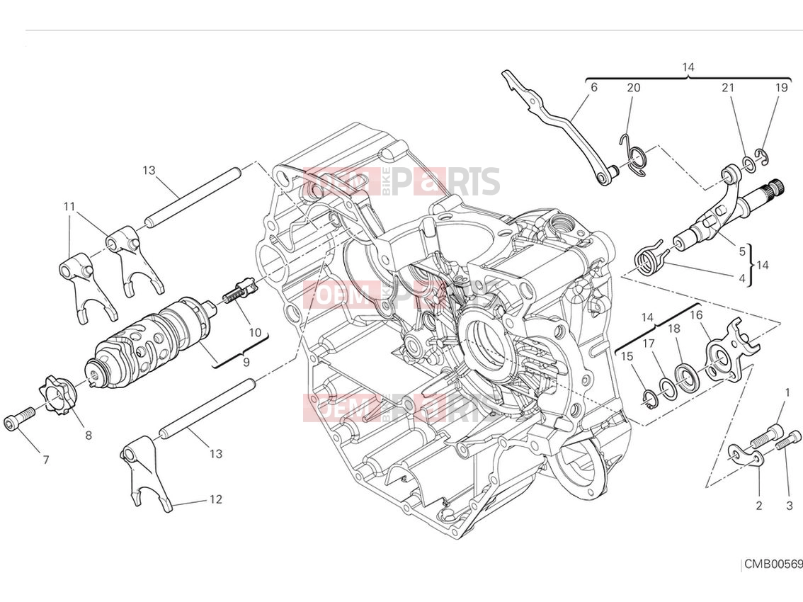 Shift cam & fork - Ducati Monster SP 2024