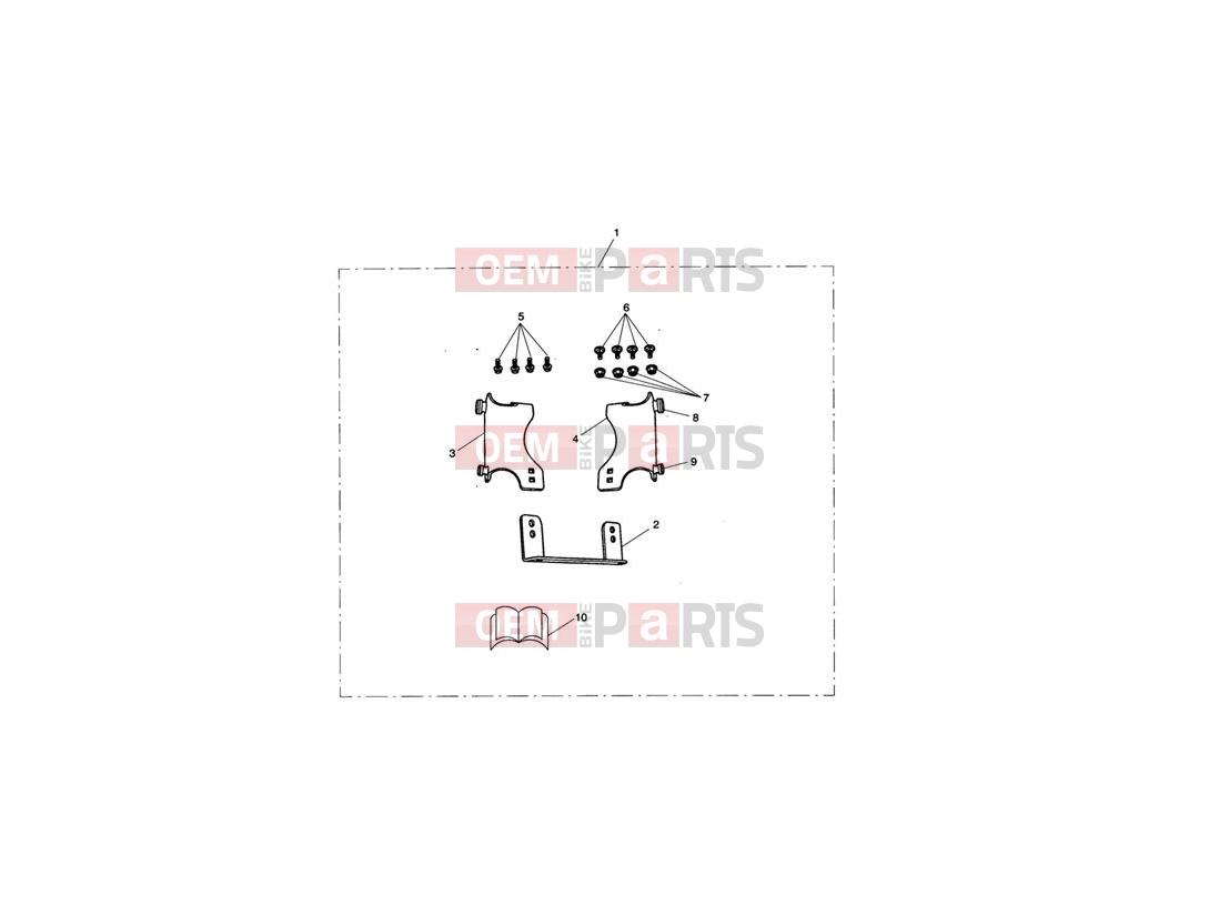 Triumph 2010 THUNDERBIRD Screen Mounting Kit