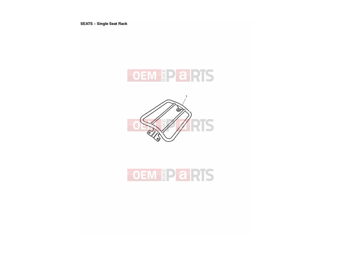 Triumph 2010 THUNDERBIRD Single Seat Rack