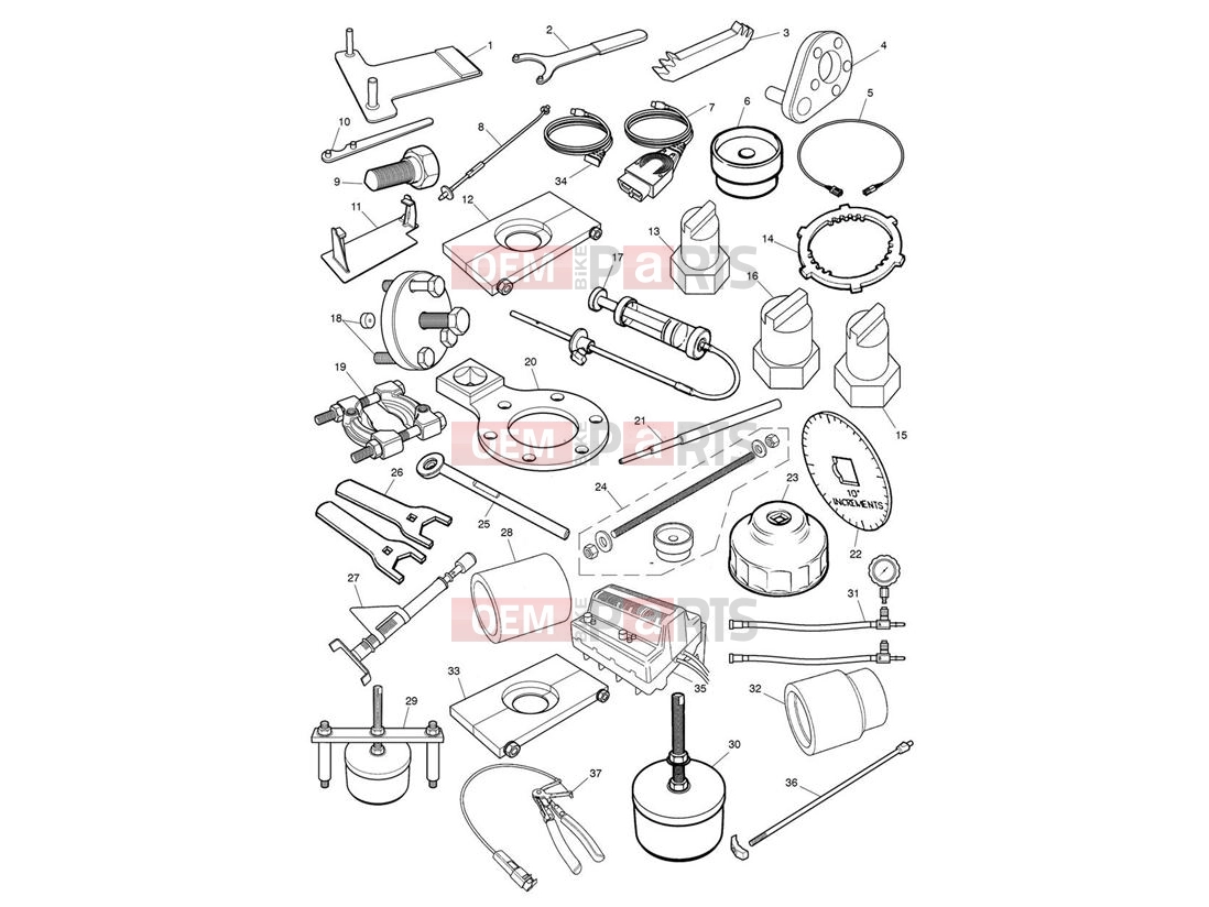 Triumph 2010 THUNDERBIRD Service Tools