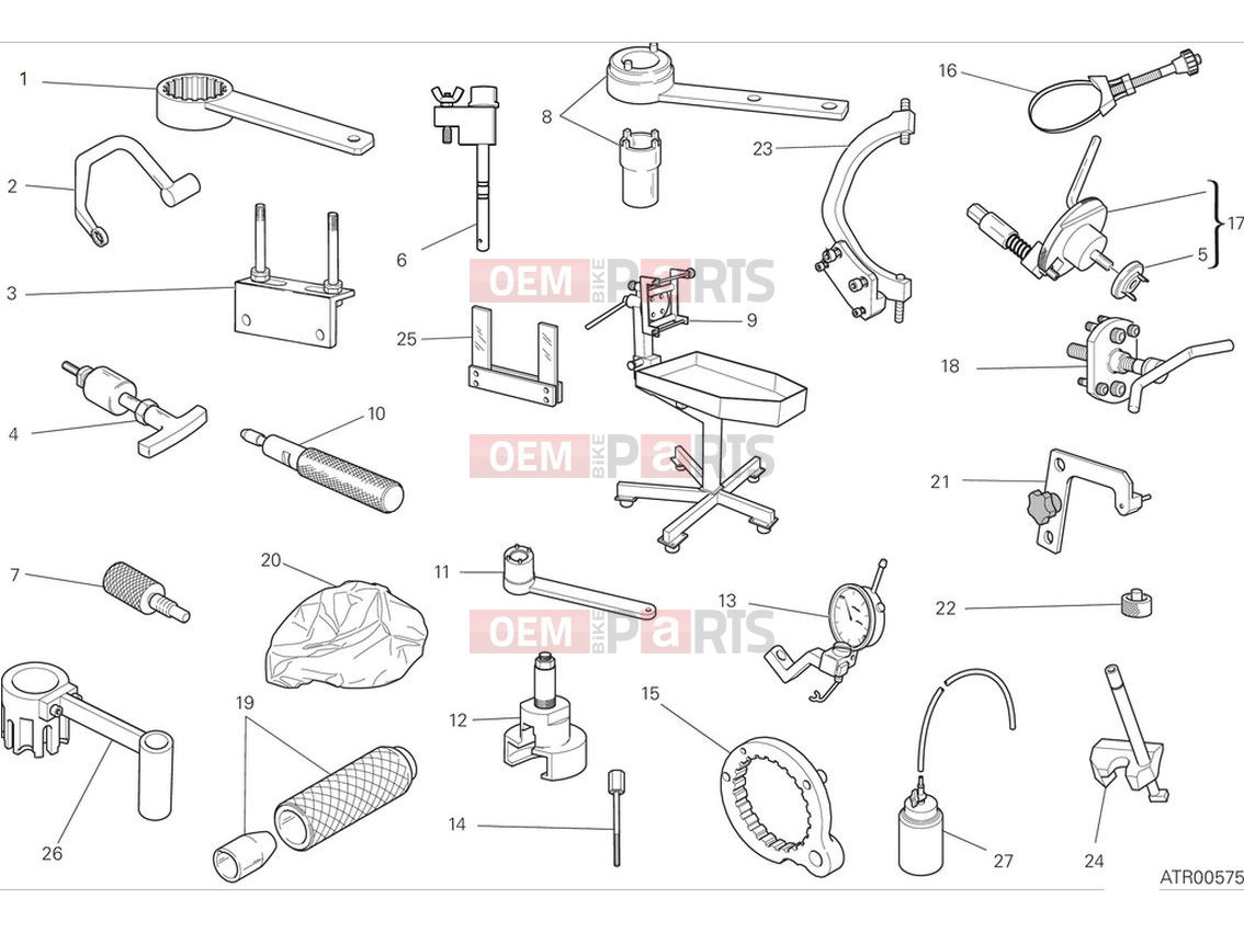 DUCATI 2024 Scrambler Full Throttle Workshop service tools (engine)