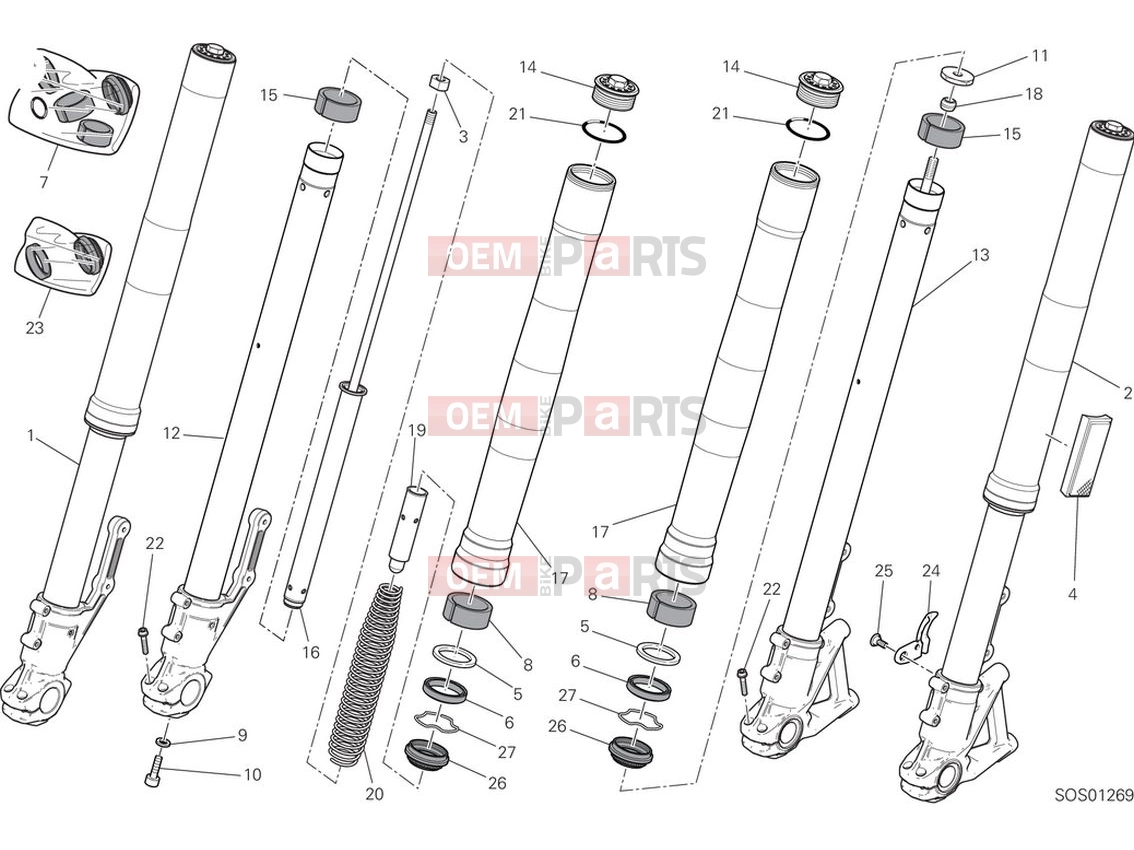 DUCATI 2024 Scrambler Full Throttle Front fork