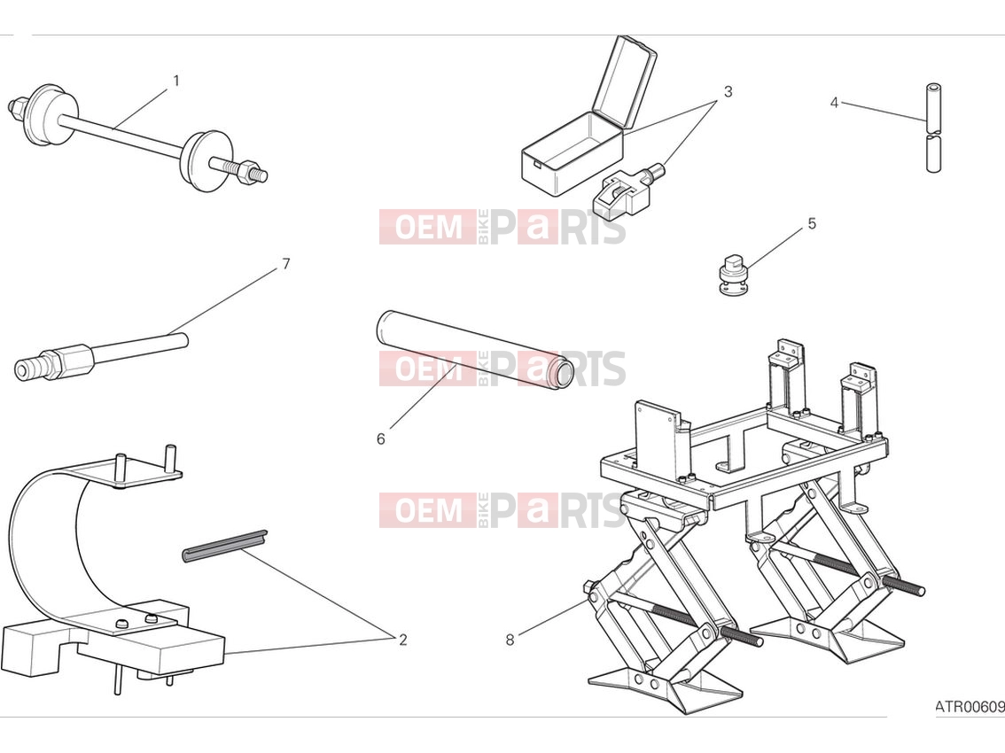DUCATI 2024 Scrambler Icon Workshop service tools (frame)