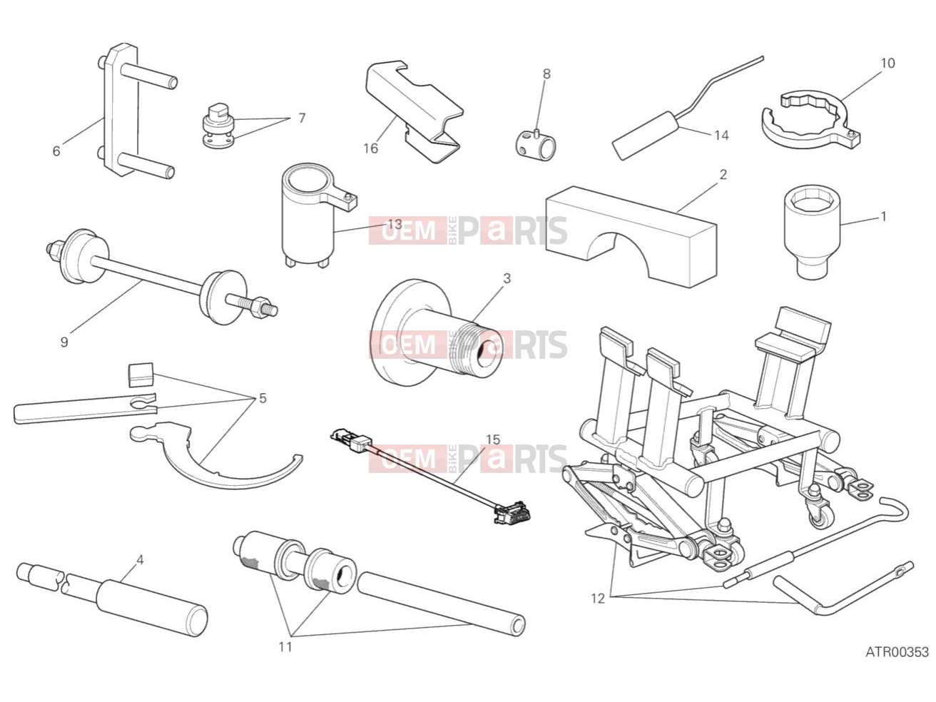 DUCATI 2019 Multistrada 1260 S WORKSHOP SERVICE TOOLS 3