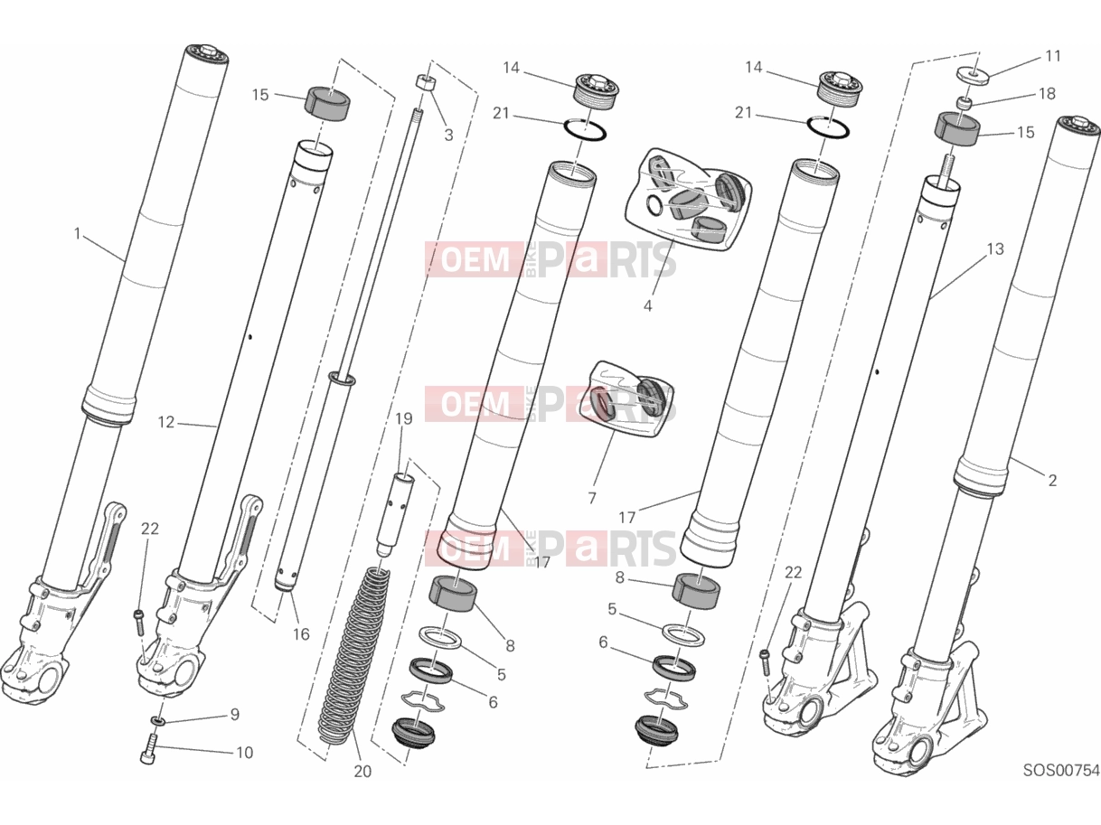 DUCATI 2015 Scrambler Classic FRONT FORK
