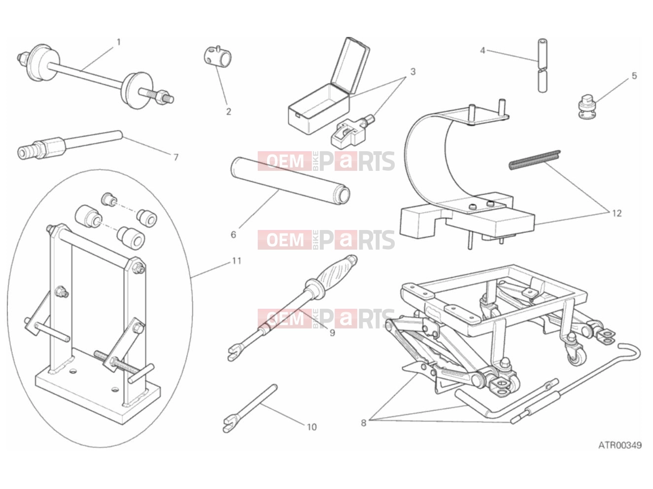 DUCATI 2018 Scrambler Classic WORKSHOP SERVICE TOOLS, FRAME