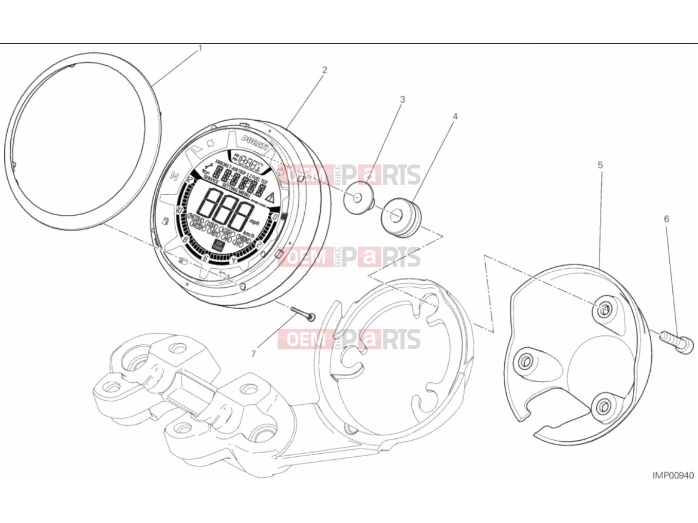 DUCATI 2018 Scrambler Classic INSTRUMENT PANEL